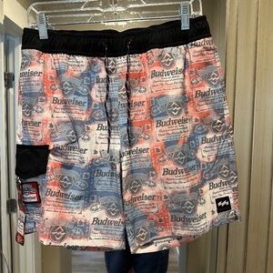 Billabong Budweiser swimsuit size small NWT